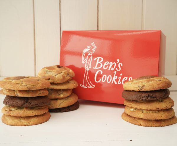 Our Large Ben’s box comes with 10 cookies and we give you 5 extra FREE. With a range of flavours for every mood you won’t be disappointed & will simply be coming back for more .